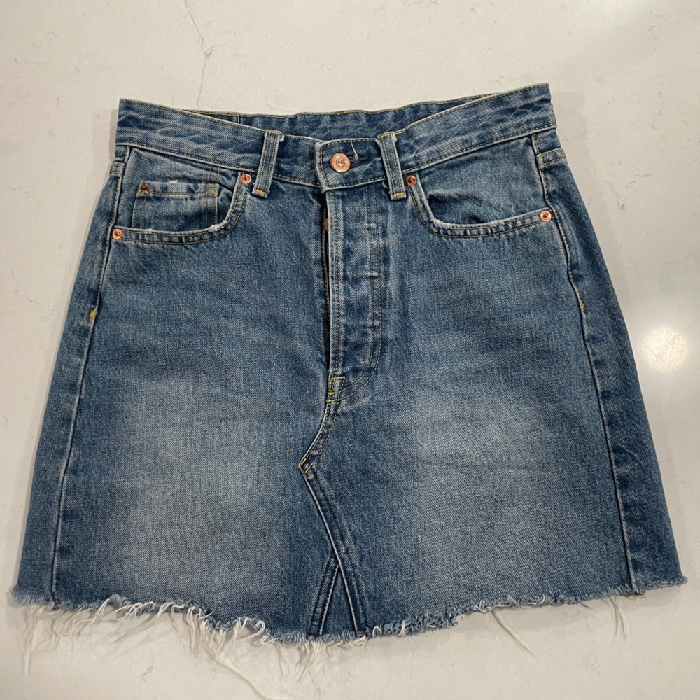 H & M Denim Mini Skirt